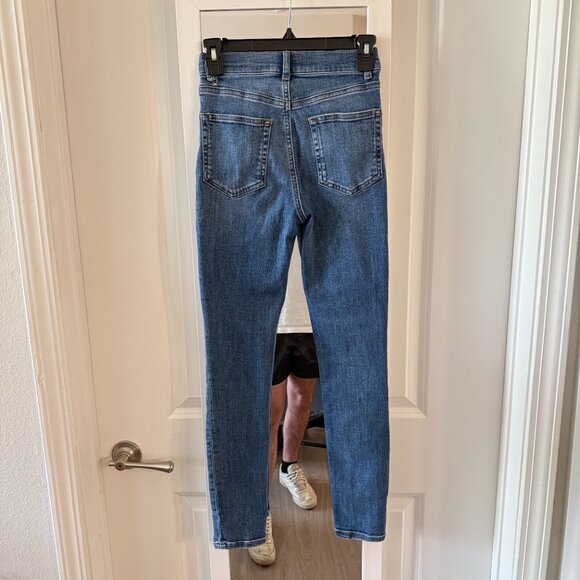 Reformation Harper High Rise Skinny Jeans in Destin Size 25 Color Blue - Picture 4 of 6